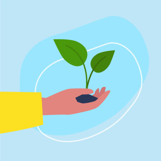 An illustration representing life insurance cash value growth.