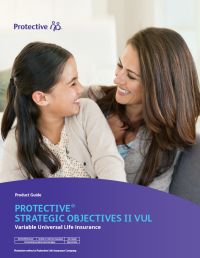 Cover of the Protective Strategic Objectives II variable universal life insurance product guide.