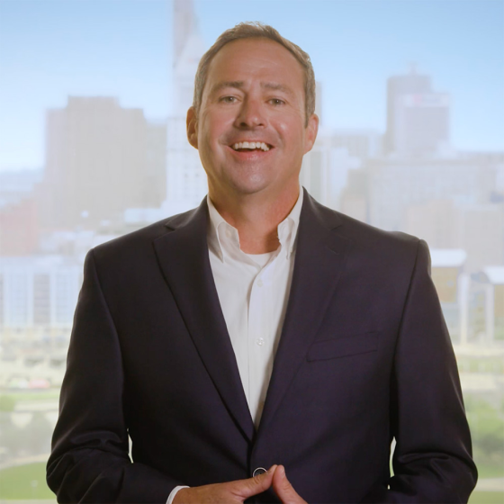 Video still of Matt Weber, Divisional Vice President for Protective, speaking about the alignment between Edward Jones and the Protective Dimensions V variable annuity.