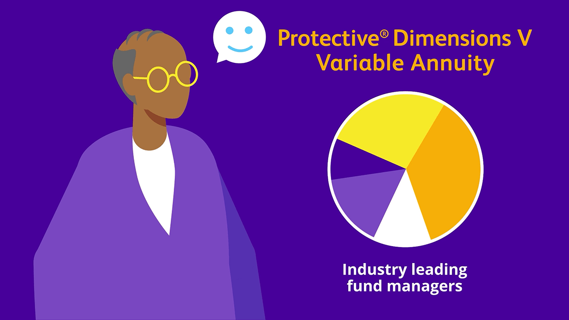 Video of customizable features of Protective® Dimensions V variable annuity