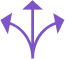 Icon three arrows