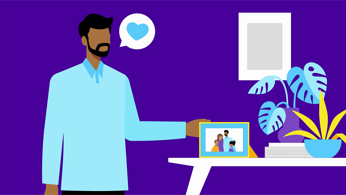 A policyholder feeling secure with his new life insurance policy. 